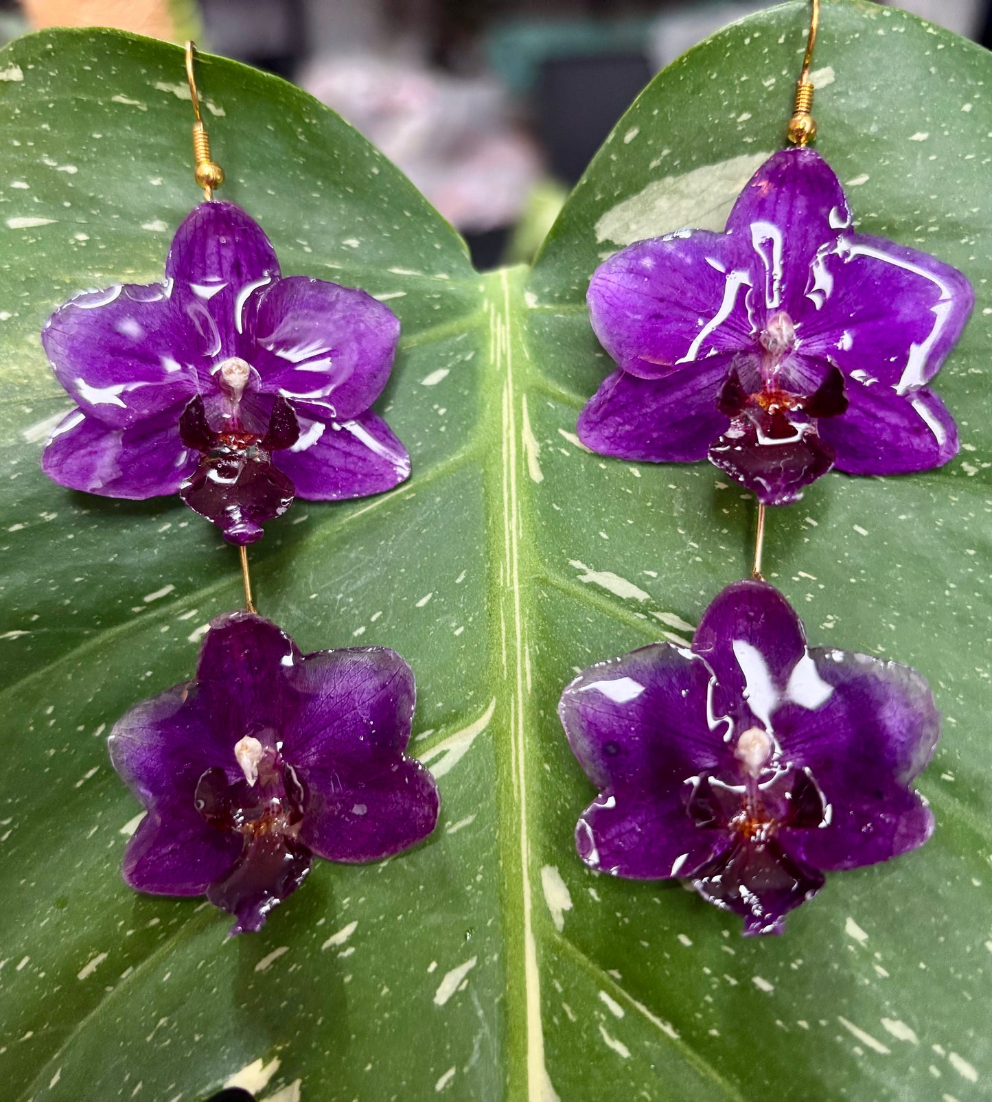 Double Orchid Earrings