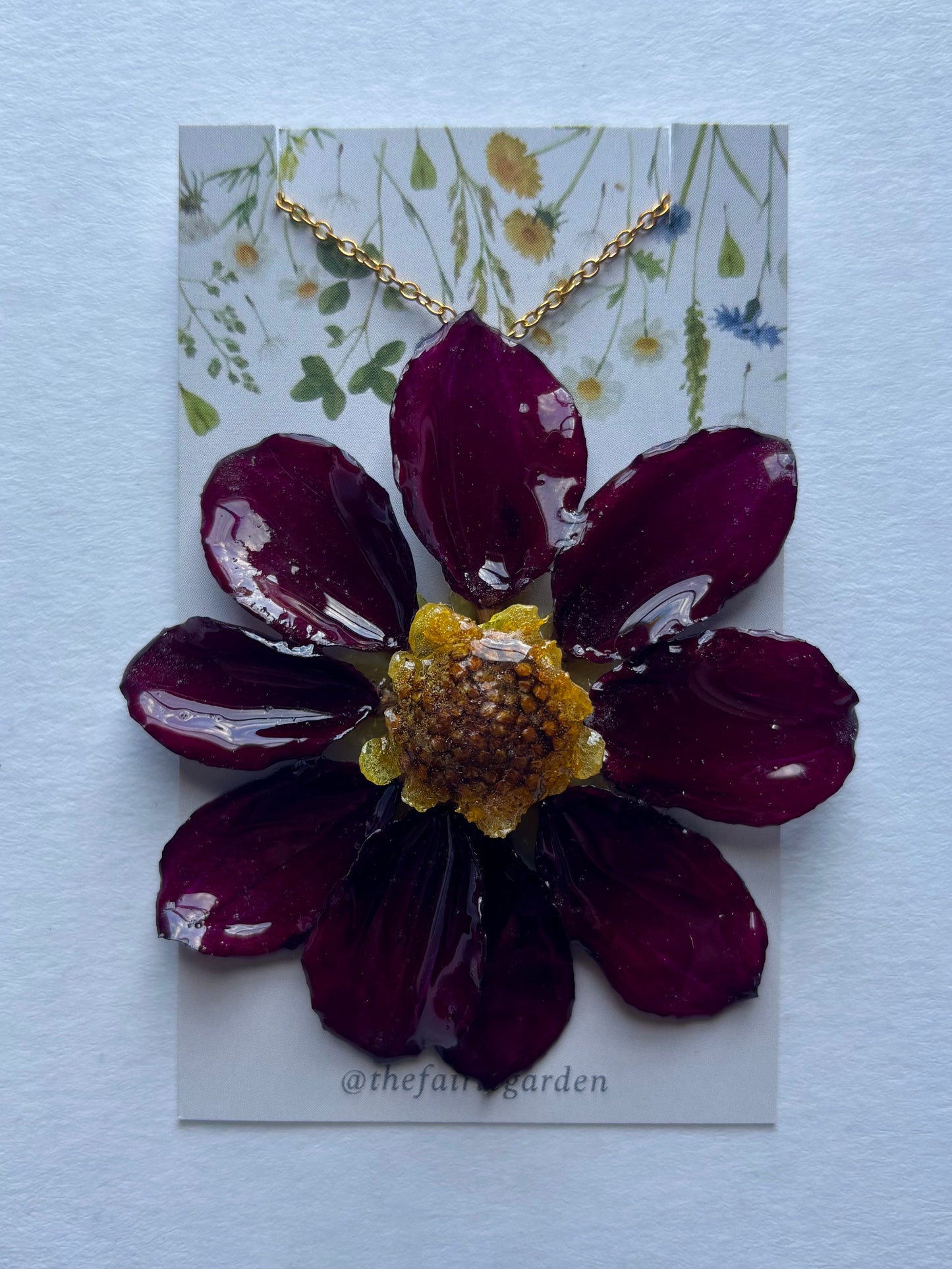 Crimson Dahlia Necklace