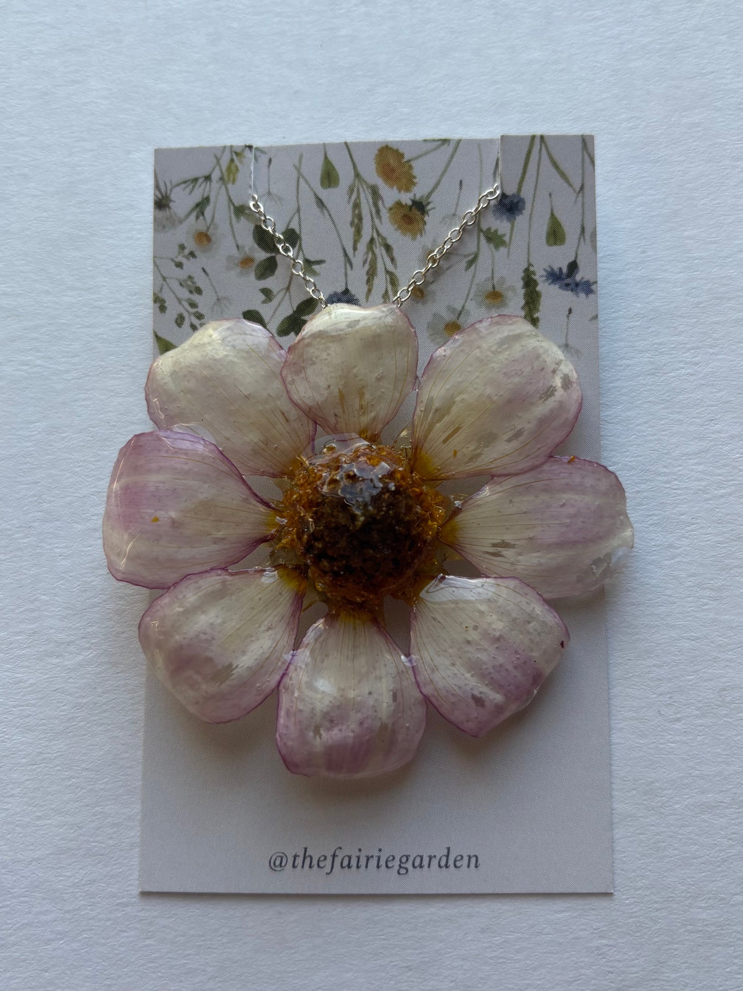 Heart Dahlia Necklace