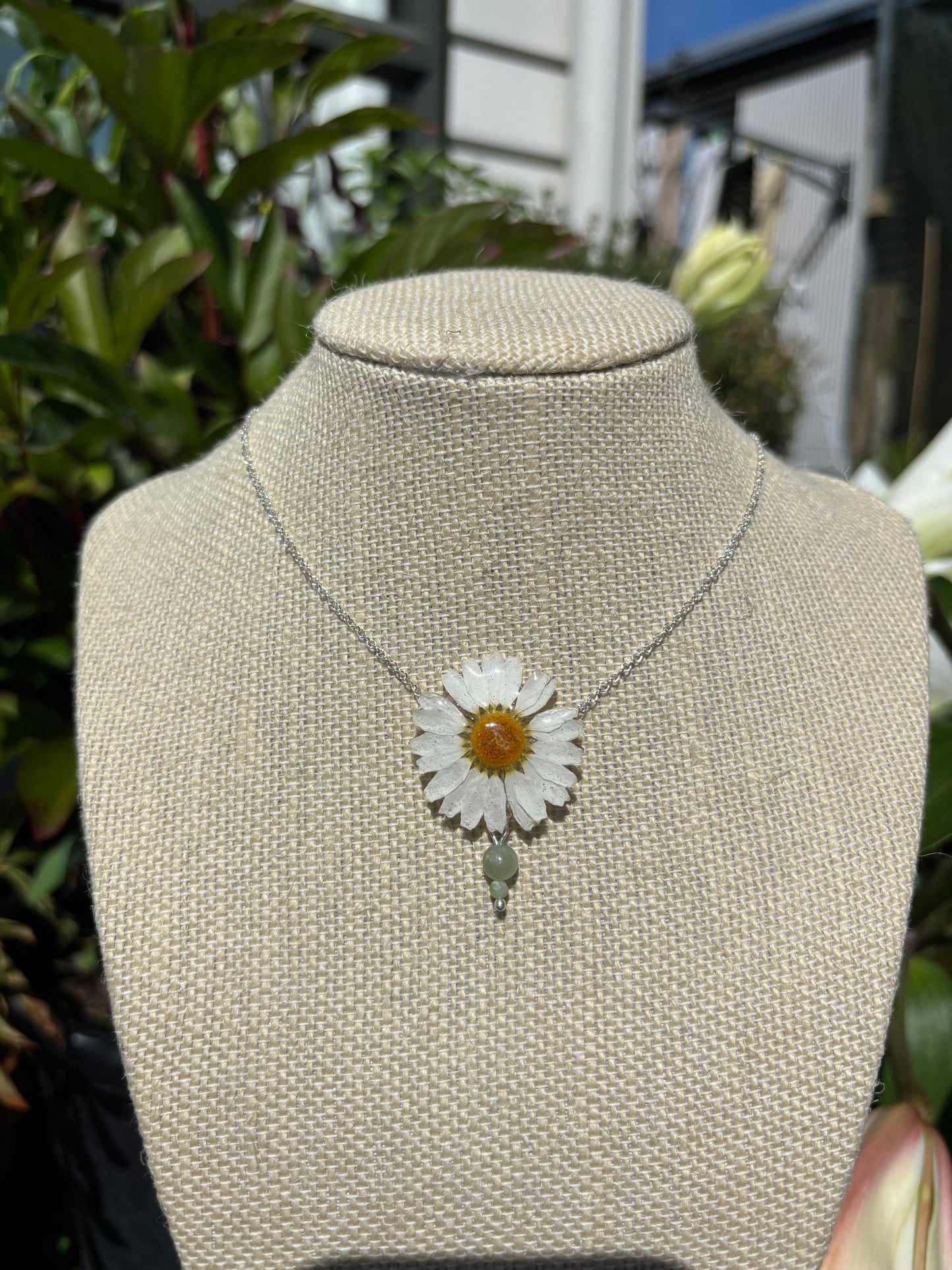 Daisy and Tourmaline Necklace