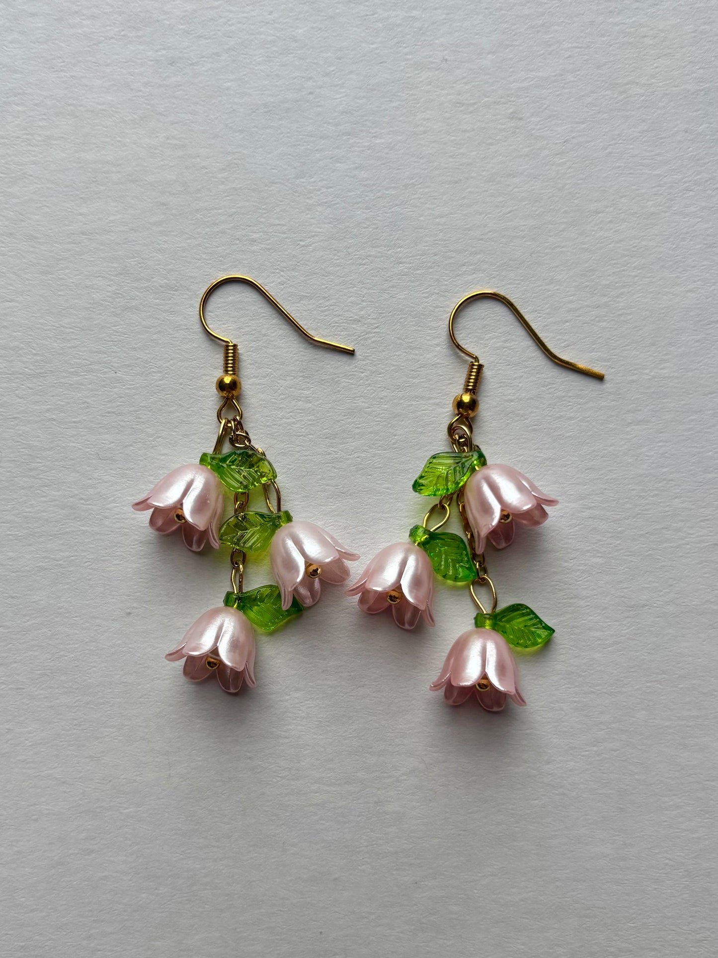 Pink Bluebell earrings