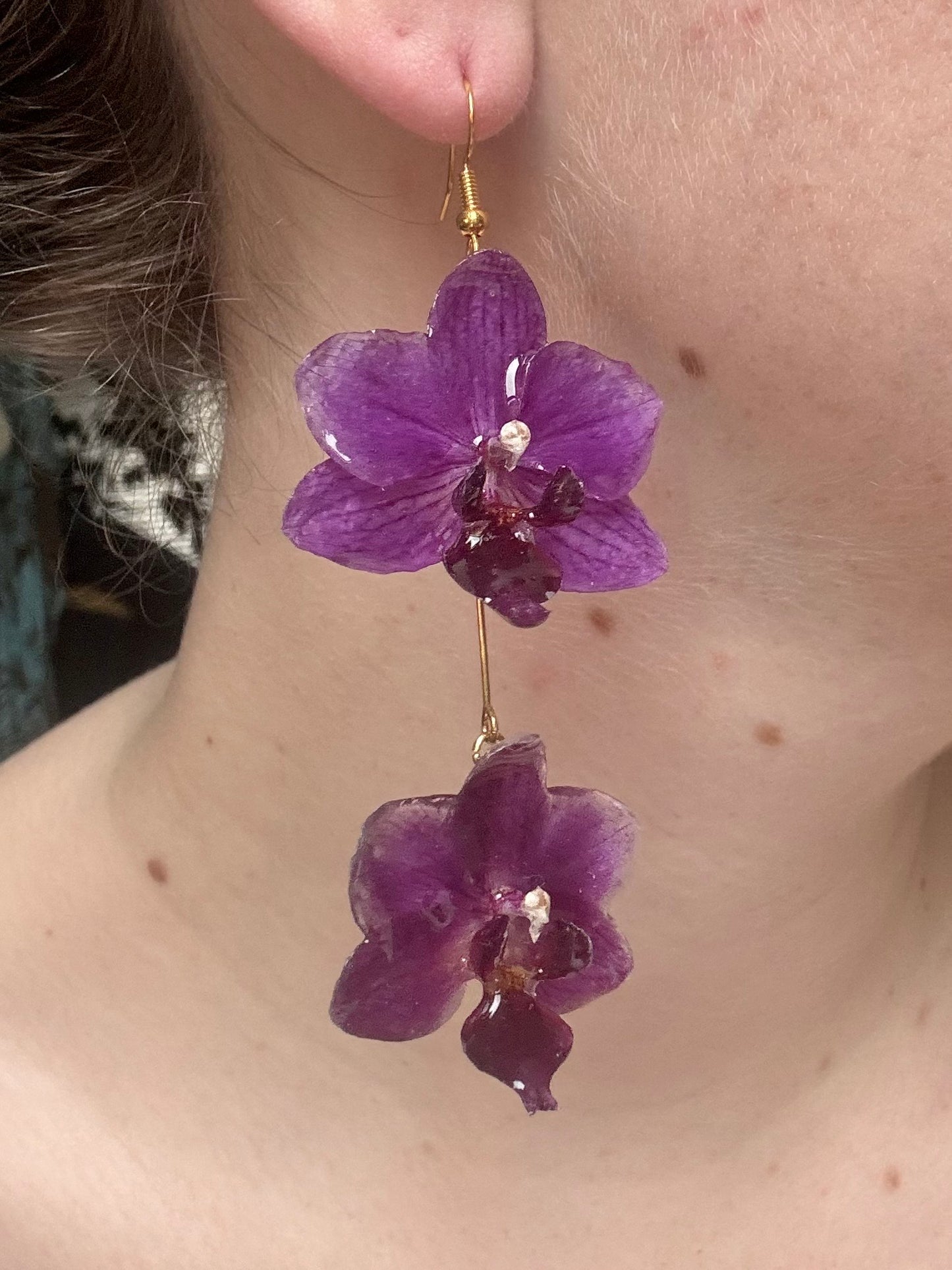 Double Orchid Earrings