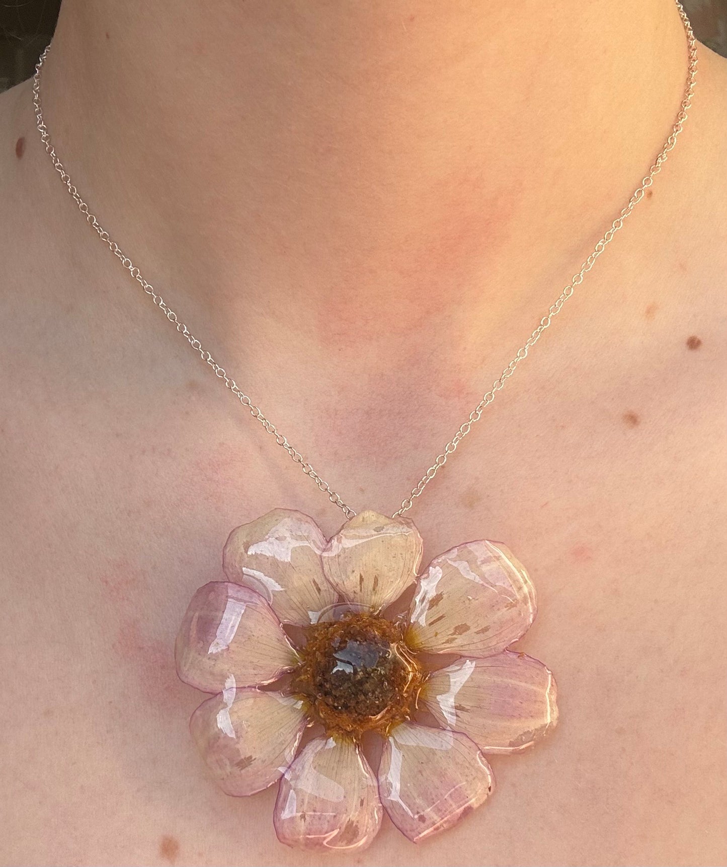Heart Dahlia Necklace