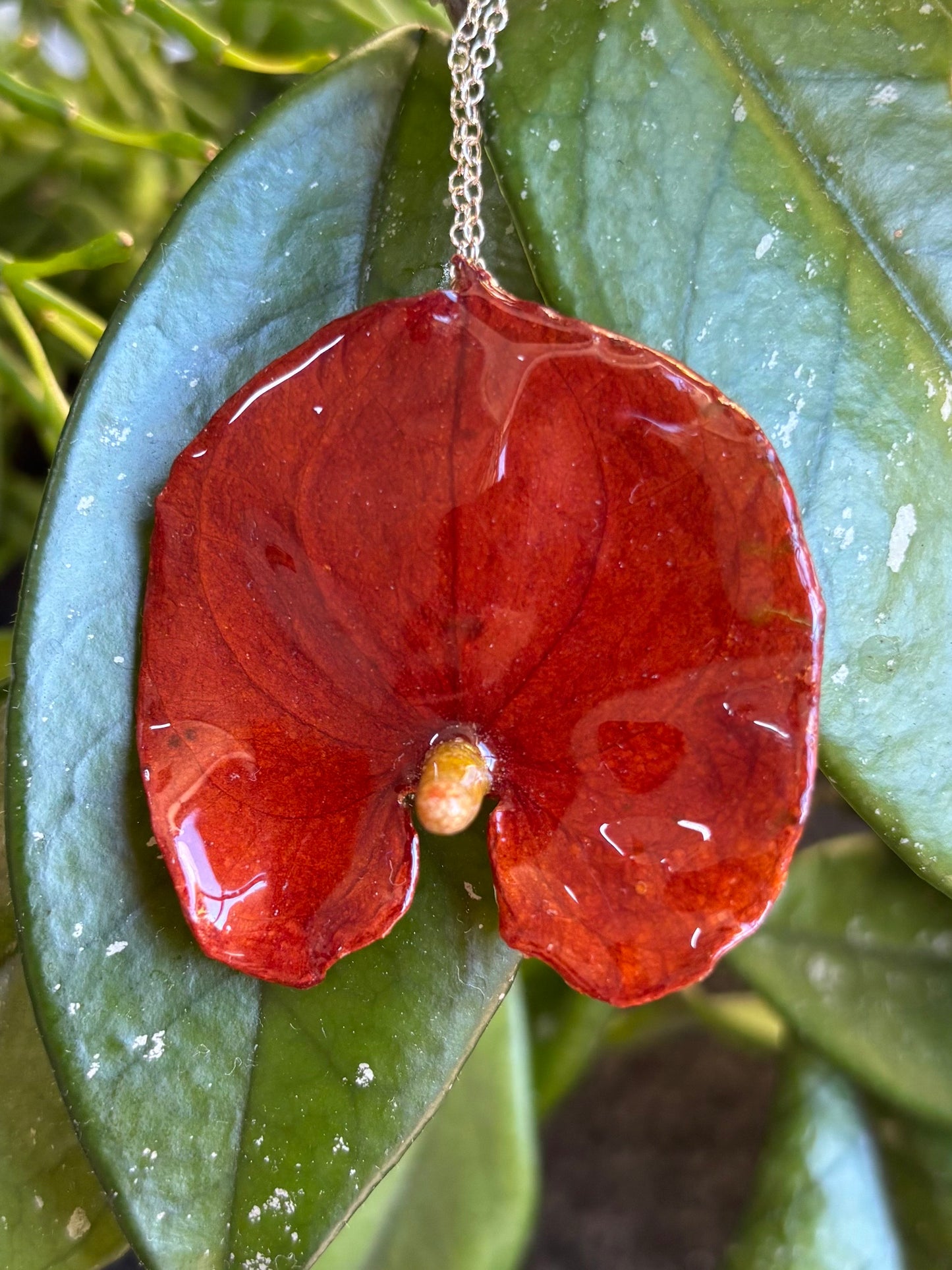 Anthurium Flower Necklace